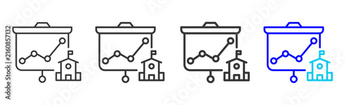 School Facilities Icon Collection Creative Outline Style for Facility Management Building Maintenance Safety Operations Workplace Services Vector Icon Packs Kit