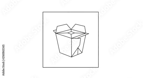open chinese takeout box
