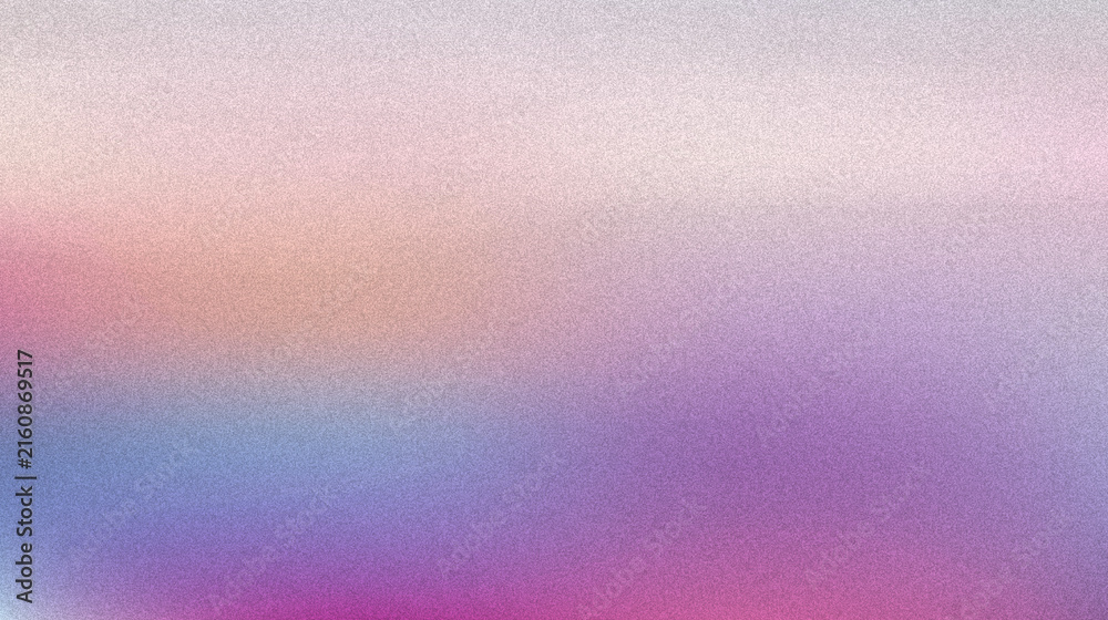 Fototapeta premium Soft gradient background, with grainy texture, in pink, blue, and
