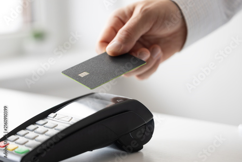 Contactless Credit Card Payment At POS Terminal