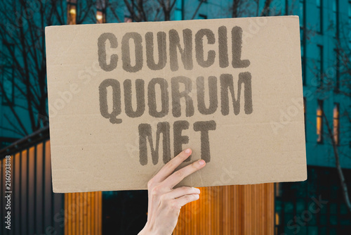 Фотография "Council Quorum Met" Insufficient members for official vote