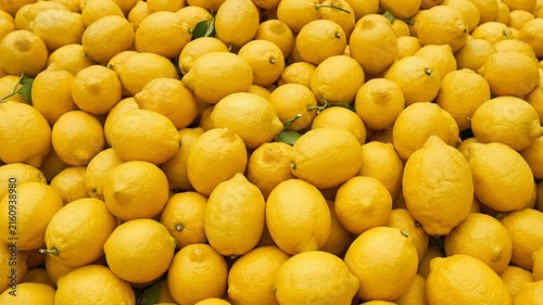 Fresh lemon filling the screen