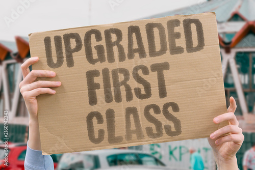 Foto "Upgraded First Class" Flight moved to premium cabin