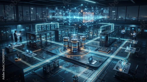 Advanced network security protecting connected business systems and digital infrastructure