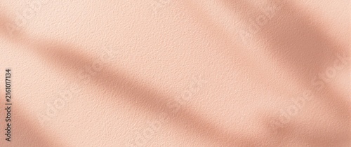 Textured Peach Wall with Soft Shadows in Natural Light