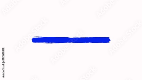 Hand-drawn underline highlighter line loop animation on white background. Underlining brush stroke marker highlights sketching for important topic marking text elements