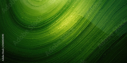 Green Abstract Swirling Pattern with Textured Lines and Depth
