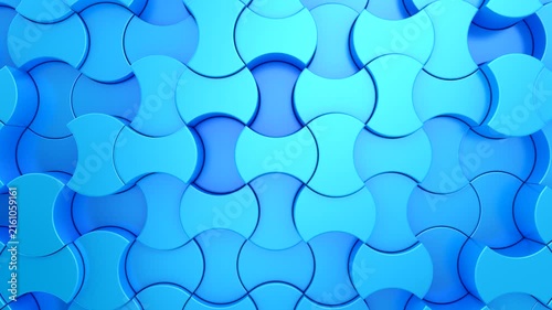 Background of Geometric Shapes. Abstract motion, loop, two color, 3d rendering, 4k resolution
