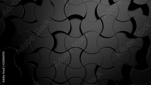 Background of Geometric Shapes. Abstract motion, loop, two color, 3d rendering, 4k resolution
