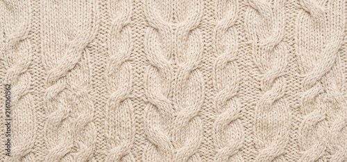 minimalist cable-knit wool textile surface