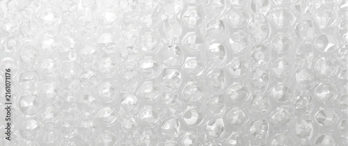 Clear Bubble Wrap Texture in a Soft Light Background