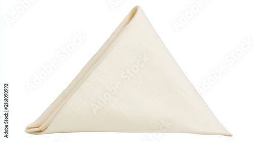 Triangular folded cloth napkin