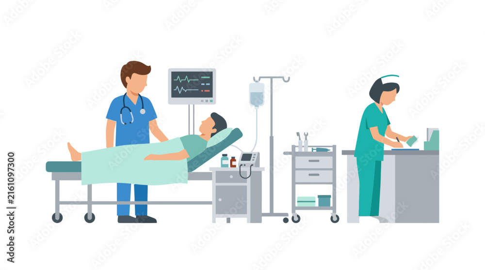 Fototapeta premium Medical Care Scene