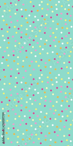 Party dots Celebration Confetti web banner, Seamless pattern