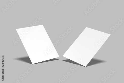 Instant Film Photos Blank Mockup
