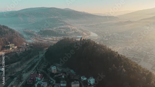 Stunning panoramic view of a fortified hill