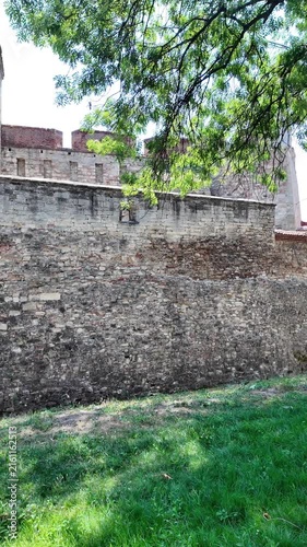 Amazing view of Baba Vida Fortress at the coast of Danube river in town of Vidin, Bulgaria