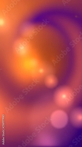 A smooth gradient background transitioning from warm orange to deep purple