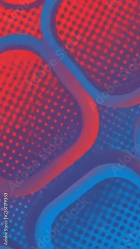 Abstract futuristic design with glowing rounded shapes and vibrant colors