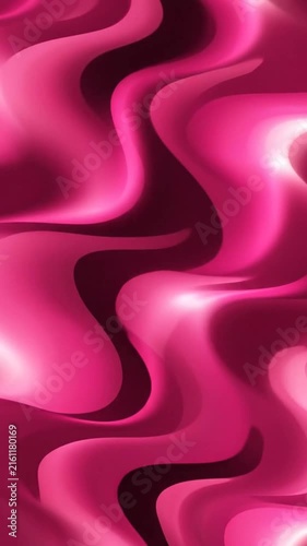 A vibrant abstract pattern featuring smooth pink and magenta vertical wavy stripes