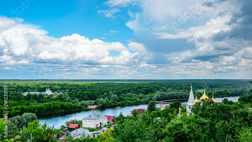 A picturesque landscape in the town of Gorokhovets.