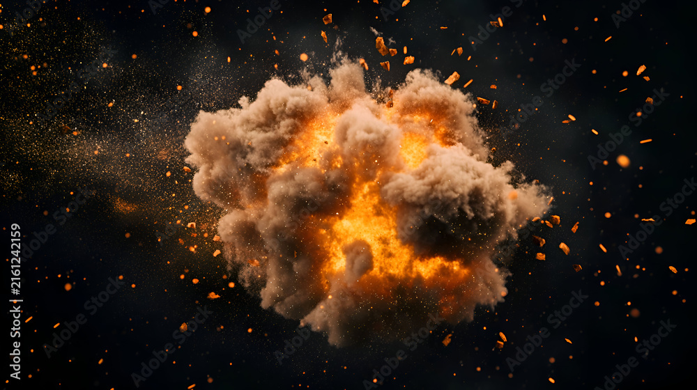 Fototapeta premium explosion of fire