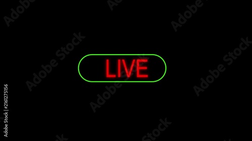 Video recording live animation with black background