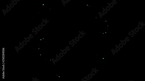 Abstract Liquid Flower Fx Animtion With Transparent Background