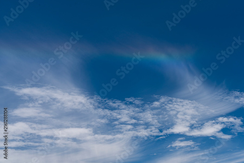 Plakat 白い雲と青空