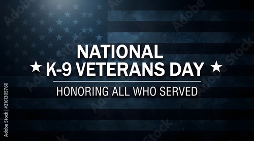 National k9 veterans day tribute honoring the service of military working dogs