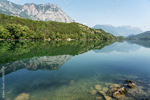 Photography lake and mountains