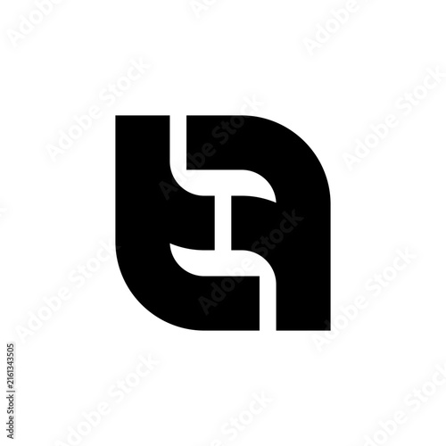 F Modern Abstract Monogram Logo with Interlocking Geometric Letterform