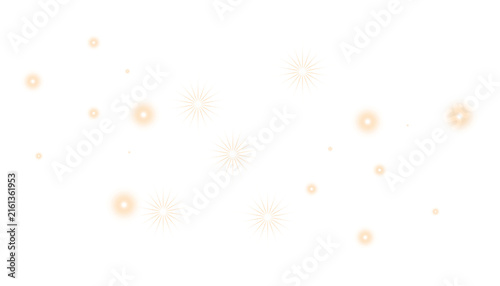 Shiny orange dust