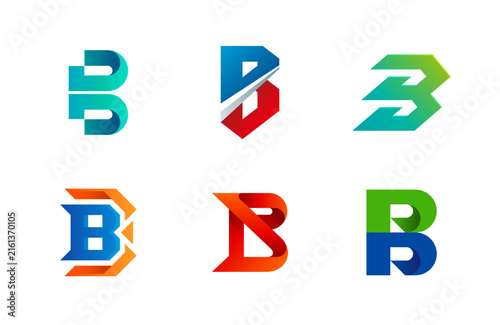 Abstract Colorful Letter C Logo Design Elements