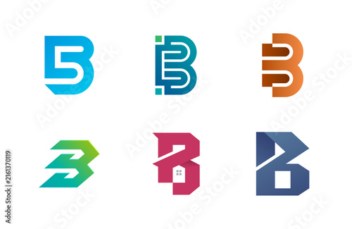 Abstract Colorful Letter C Logo Design Elements