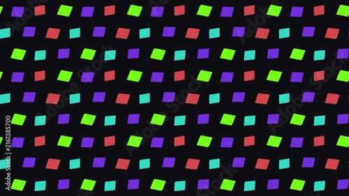 Colorful Geometric Square Pattern Seamless Background 4k Resolution Grid