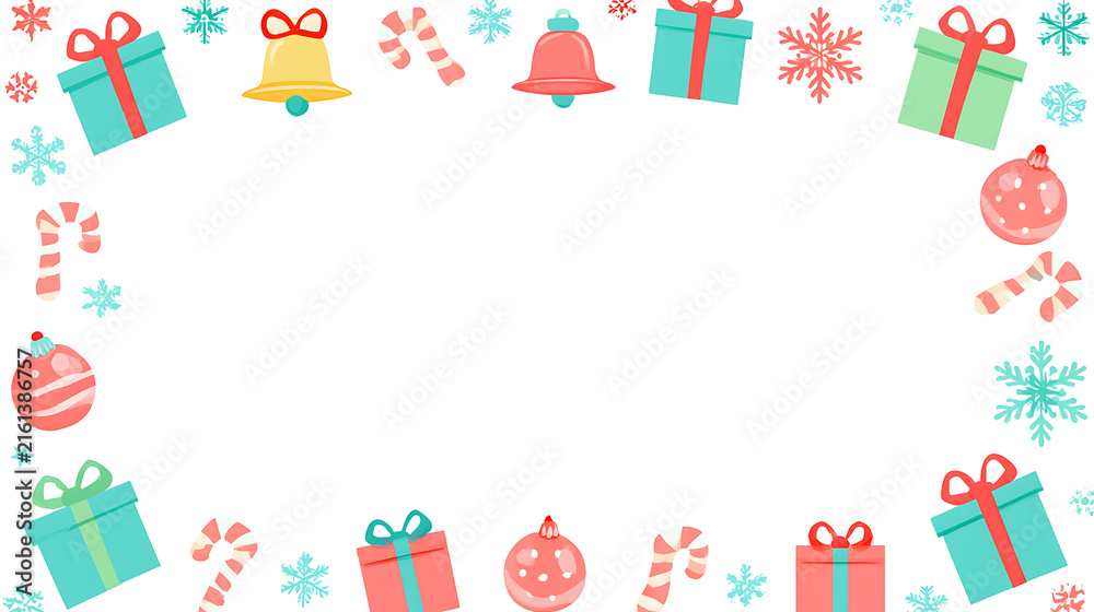 Fototapeta premium Charming Christmas background design for greeting cards, advertisements, posters, and seasonal promotions