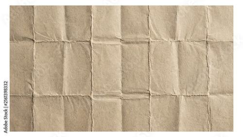 Textured beige torn paper grid