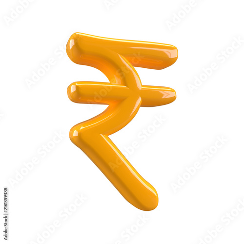 Ruble Indian currency money 3d icon 