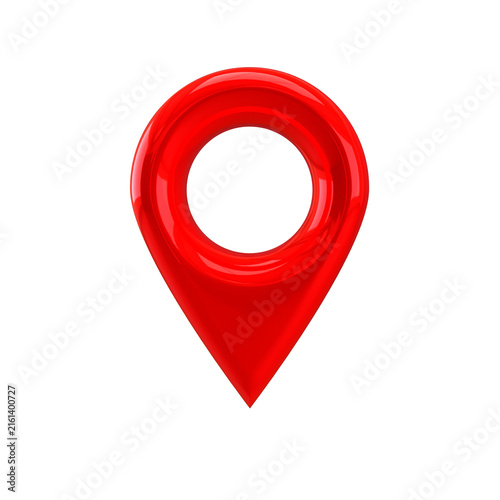 Location map pin 3d navigator pointer 