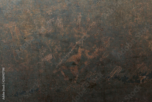 Struktur und Textur auf Cortenstahl-Platten