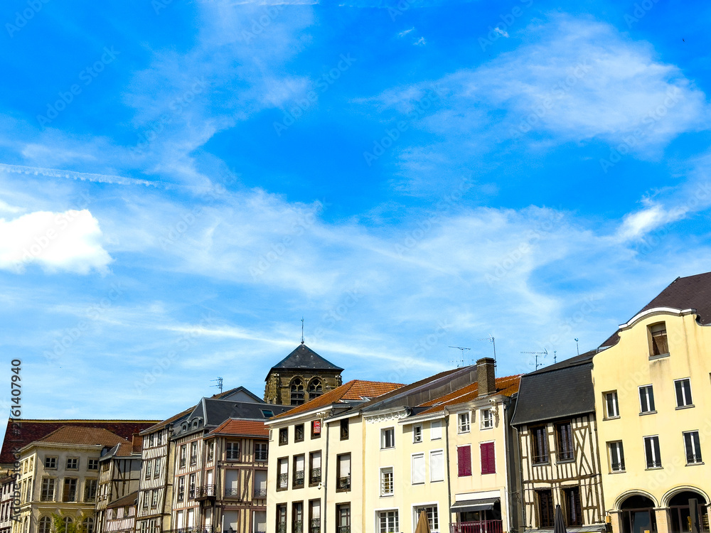 Obraz premium Street view of Chalons-en-Champagne in France