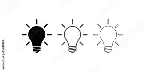 Foto Light bulb lightbulb symbol for creative thinking and smart solutions