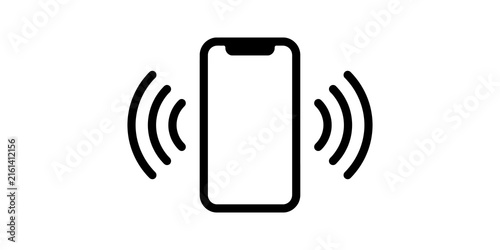 Bild auf Leinwand Mobile phone call signal icons for telecommunication wireless technology