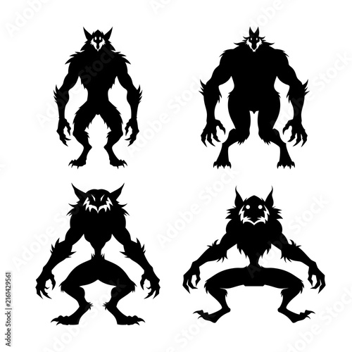 Dark Fantasy Monster Silhouette Collection