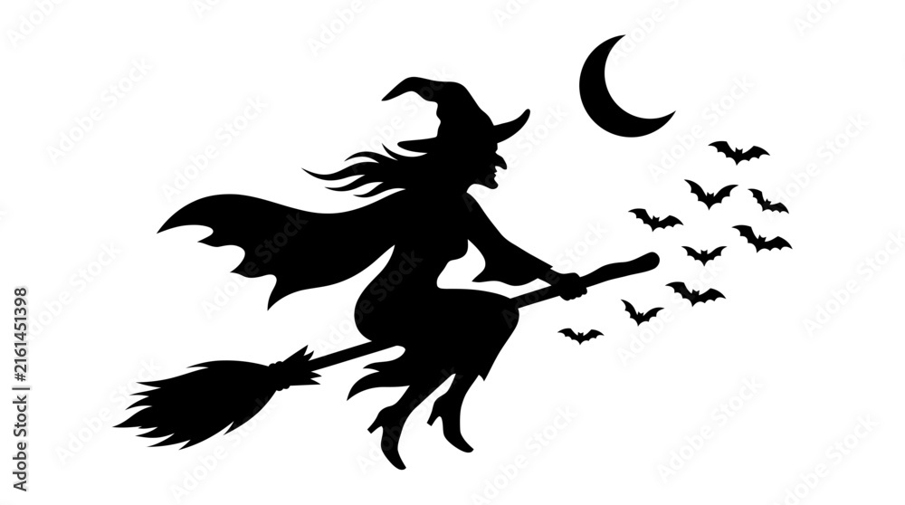 Fototapeta premium Halloween pumpkin silhouette with scary face, spooky jack o lantern vector icon, creepy carved pumpkin for holiday decor
