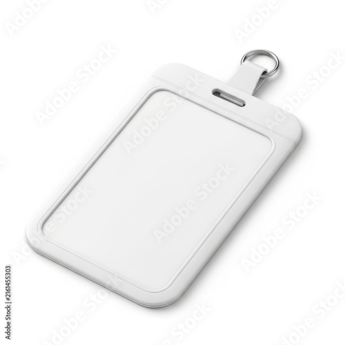 White phone stand with keyring attachment