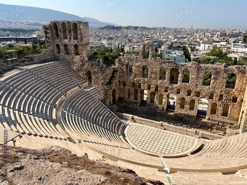 Canvastavla roman amphitheater in amman jordan
