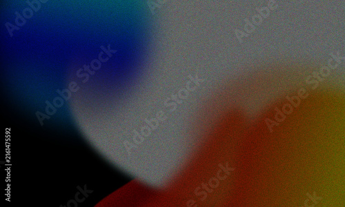 Canvas Print An abstract composition featuring soft glowing orbs against a deep black backgro