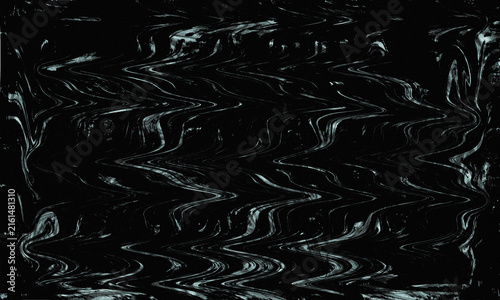Abstract dark with wavy liquid texture and distorted light streaks